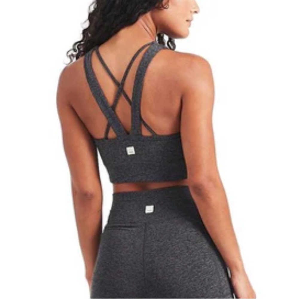 Vuori Elevation Bra, Charcoal Heather, Size XS
